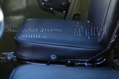 перетяжка сидений ГАЗ-69 А,   реконструкция ретроавтомобилей   своими руками