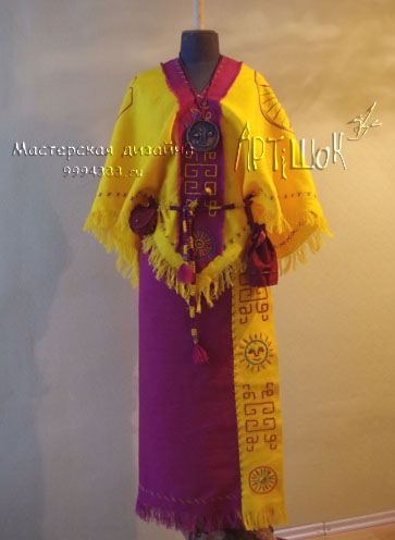 индейский костюм Мезоамерика: ольмеки, инки, майя и аксессуары  - своими руками